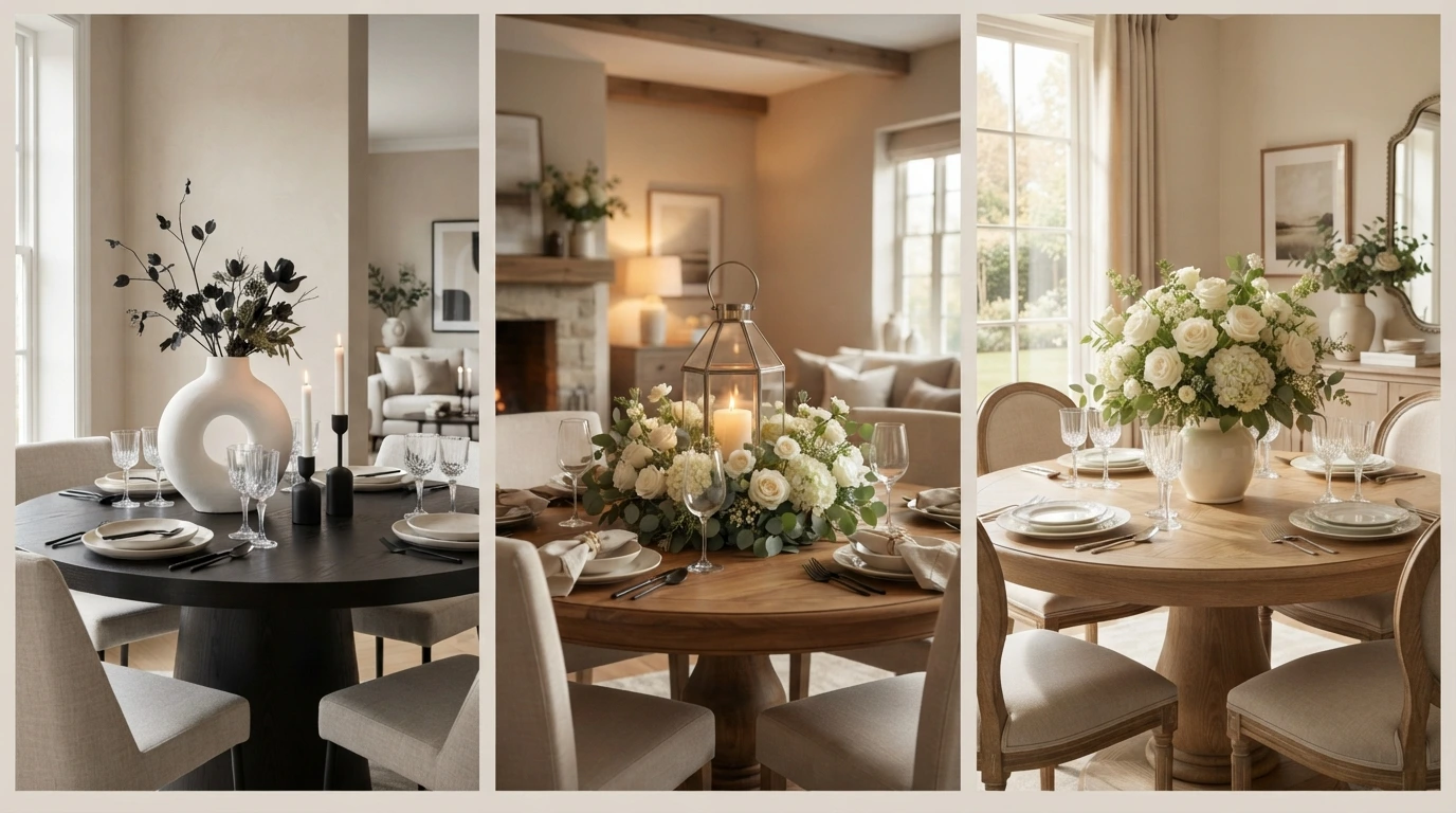 24 Elegant Round Table Centerpieces That Make Every Table Feel Special