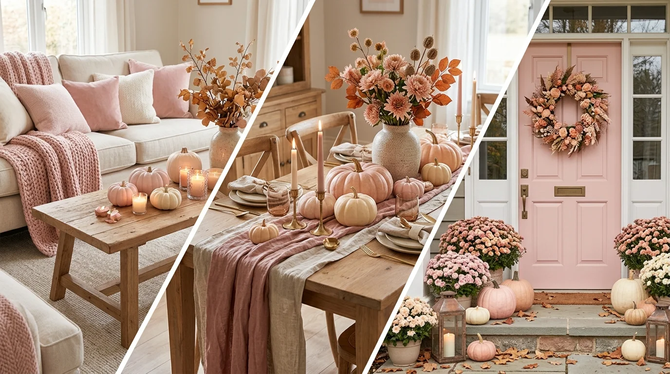 21 Pink Fall Decor Ideas for a Soft, Cozy, and Beautiful Autumn Home